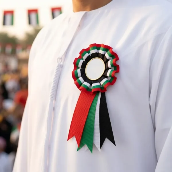 UAE Flag Rosette