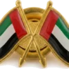 Twin Flag Badge, Gold