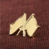 Twin Flag Badge, Gold