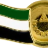 UAE Flag Mini Badge, Gold