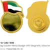 UAE Flag Badge with Epoxy Dome