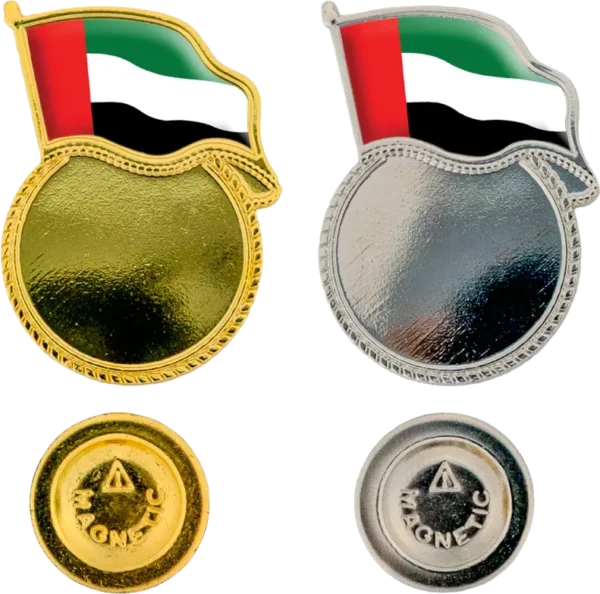 UAE Flag Badge with Epoxy Dome
