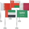 Desk Flag with Glass Base