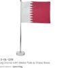Desk Flag with Glass Base