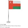 Desk Flag with Glass Base