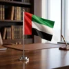 Desk Flag with Metal Pole and Silver Base