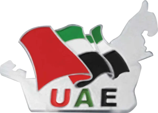 UAE Map Flag Badge