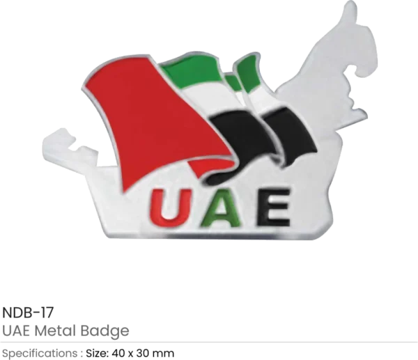 UAE Map Flag Badge