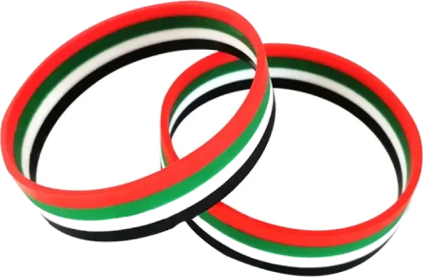 UAE Flag Silicone Wristband