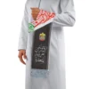 UAE Flag Heavy Satin Scarf, Silver Tassel