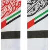 UAE Flag Satin Scarf, Gold Tassel