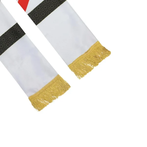 UAE Flag Satin Scarf, Gold Tassel