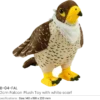 Falcon Plush Toy with Scarf, 22 cm