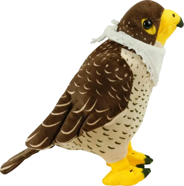 Falcon Plush Toy with Scarf, 22 cm