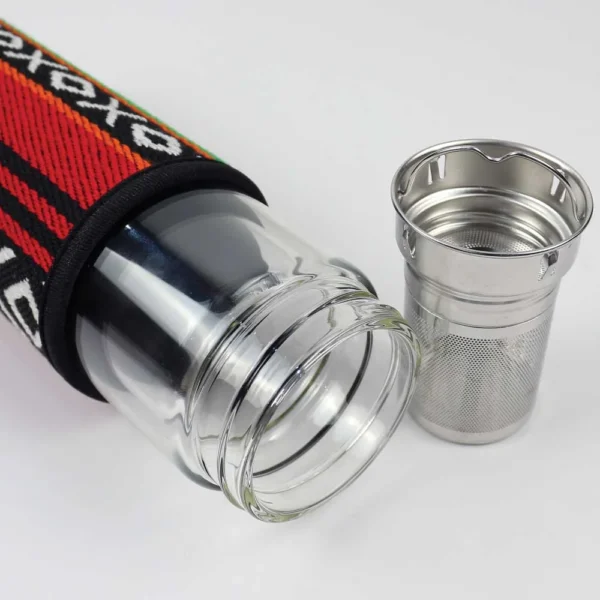 Glass Bottle with Sadu Sleeve, 500 ml