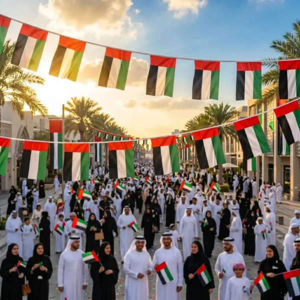 UAE String Flags, 32 Pieces