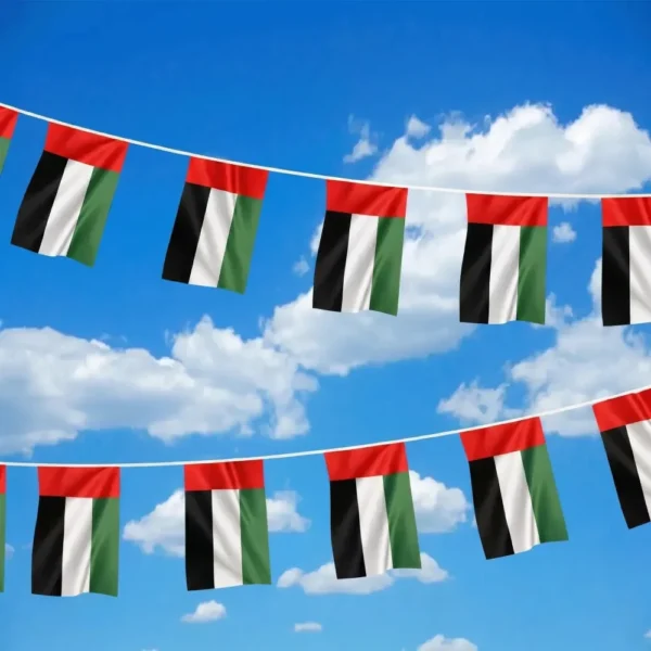 UAE String Flags, 32 Pieces