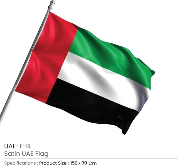 UAE Flag, Satin 150 x 90 cm