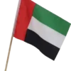 UAE Hand Flag A4 with Wooden Pole