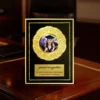 A3 Award Plaque with Gold Plate
