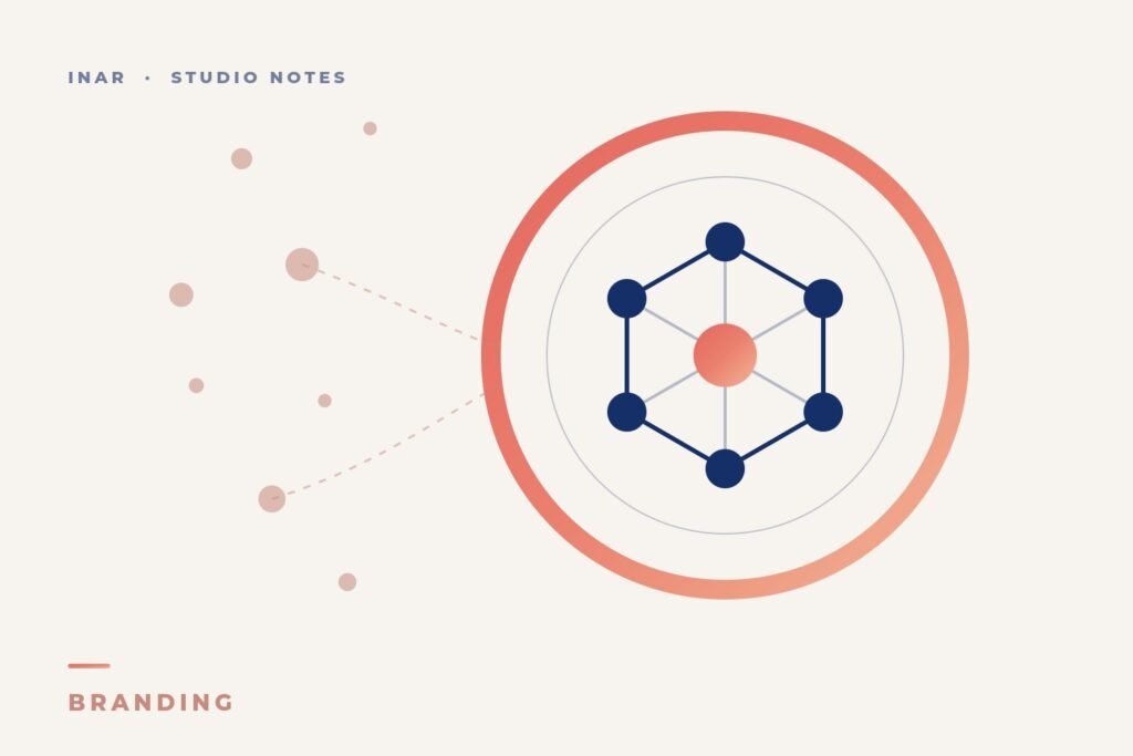 Scattered dots joining into one connected system